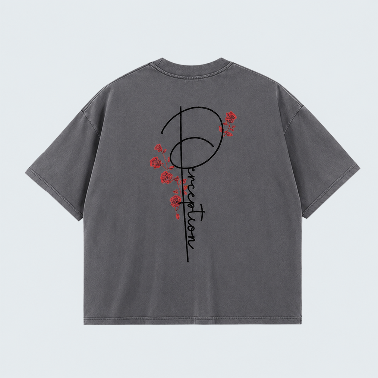 BRANCHES AND ROSES- WASHED BOXY TEE