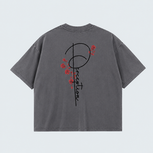 BRANCHES AND ROSES- WASHED BOXY TEE
