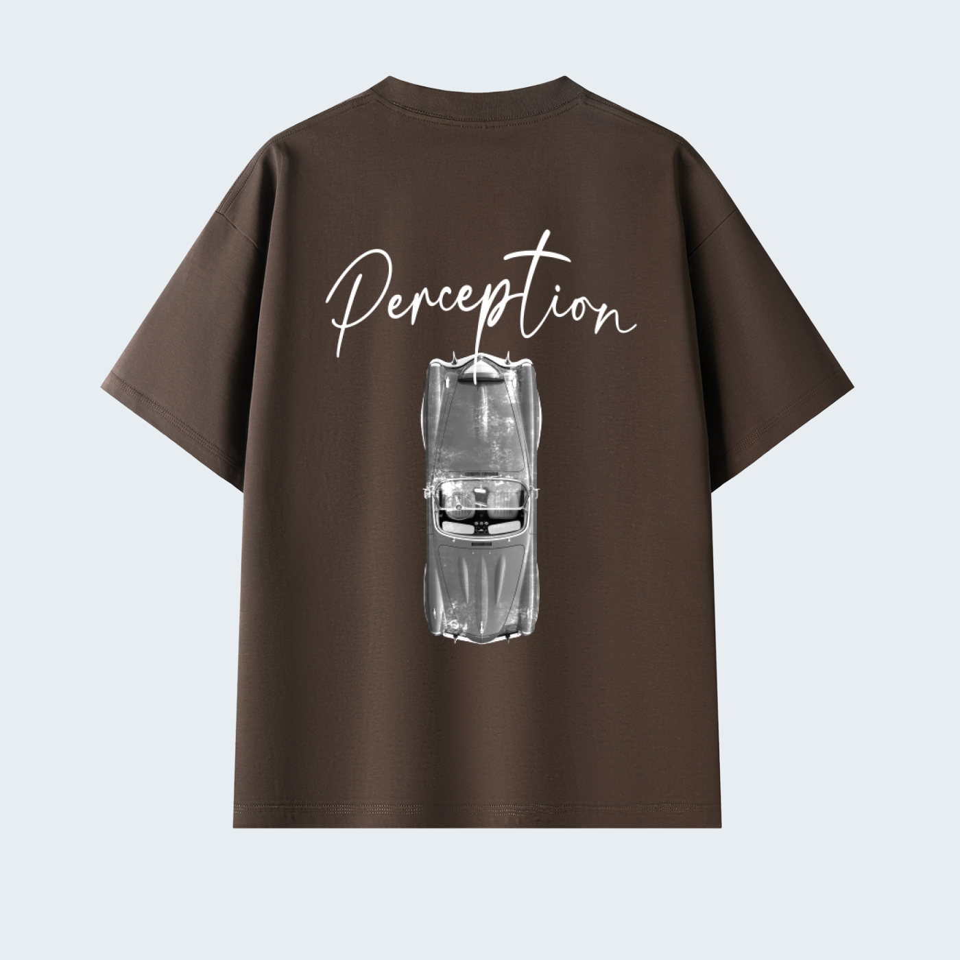 CLASSIC CAR - SOLID COLOR PREMIUM OVERSIZED TEE / WHITE TEXT