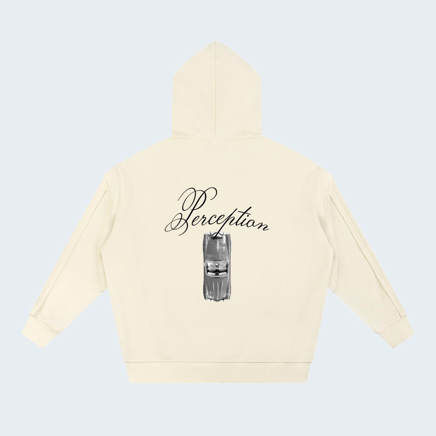 CONTRAST TRIMMED CDOUBLE LAYER HOODIE