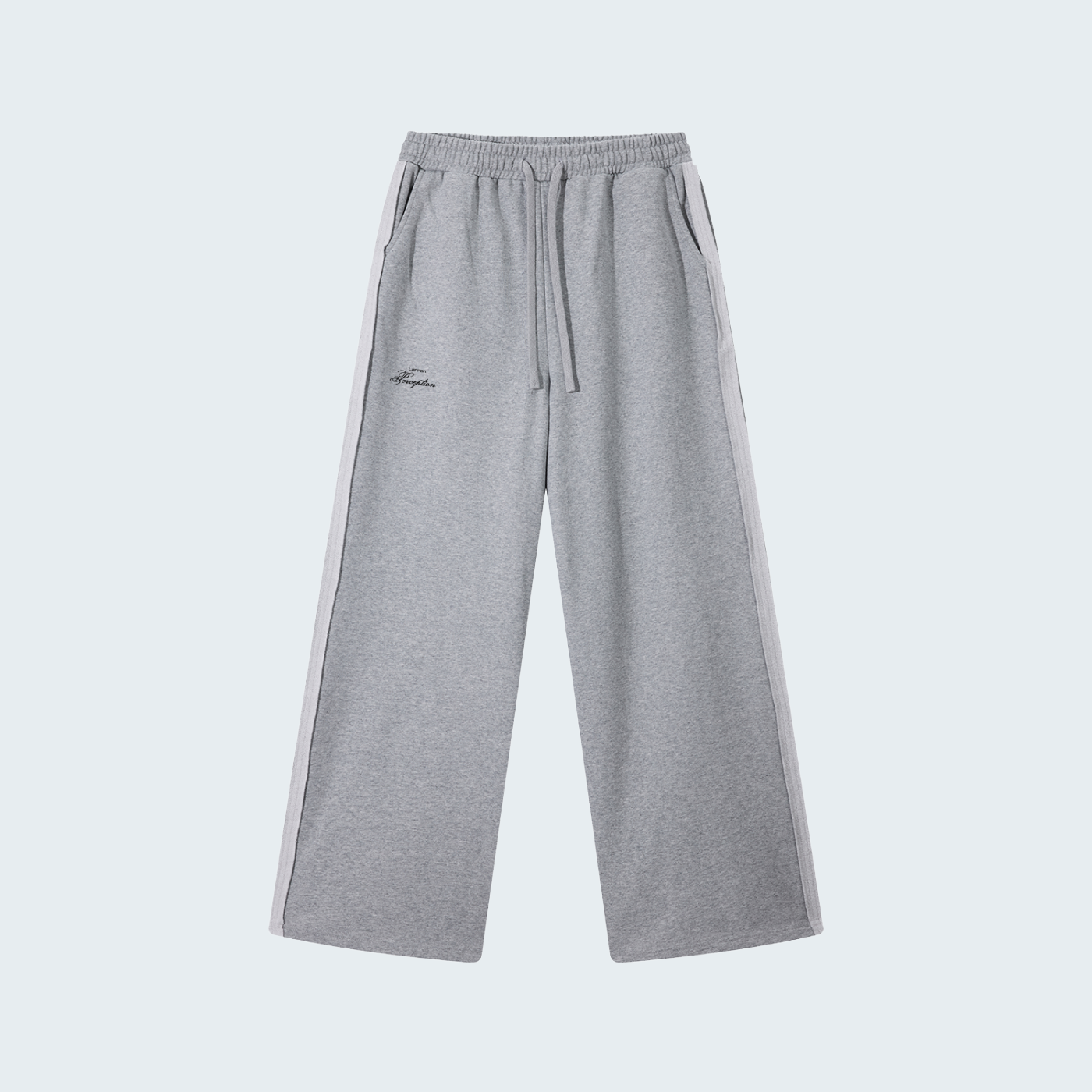 CONTRAST TRIM STRAIGHT SWEATPANTS