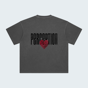 PERCEPTION ROSES WASHED OVERSIZED T-SHIRT