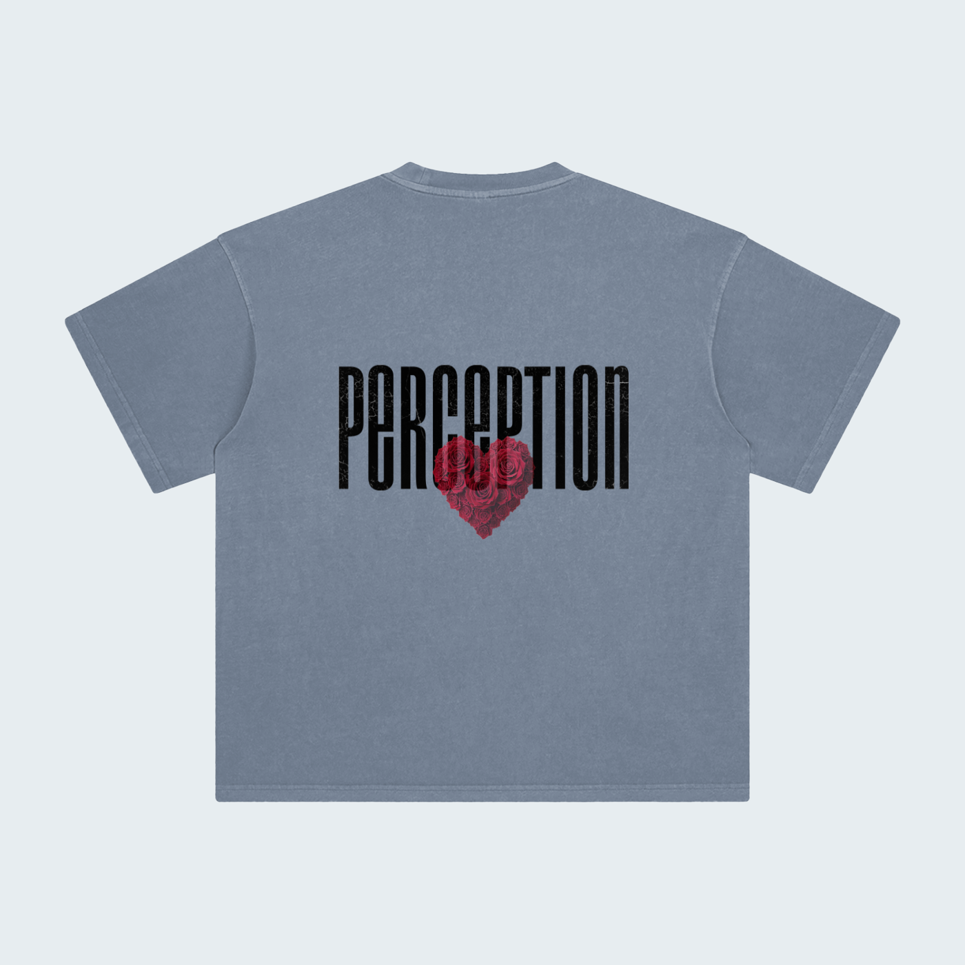 PERCEPTION ROSES WASHED OVERSIZED T-SHIRT