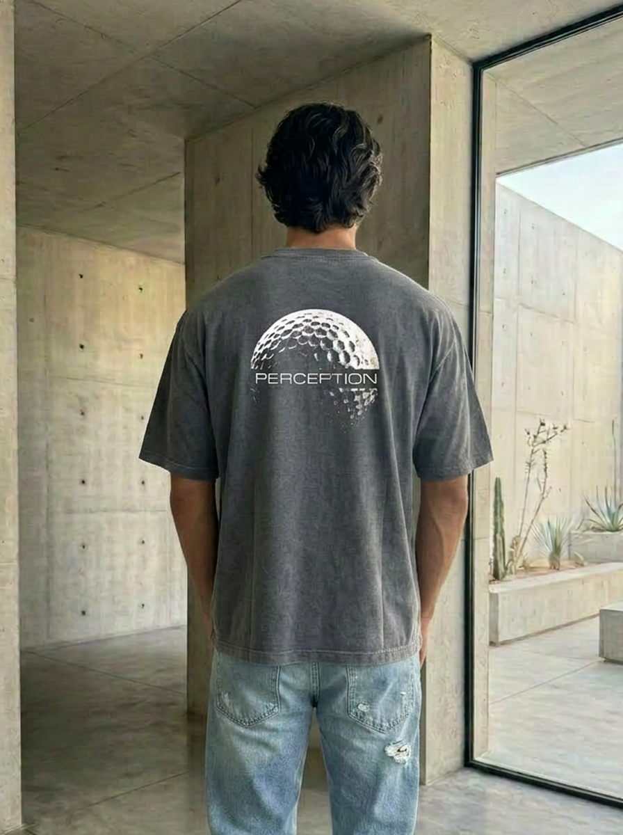 GOLF BALL - HEAVYWEIGHT WASHED DROP SHOULDER TEE