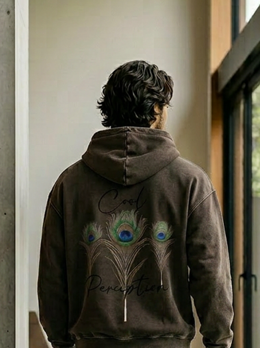 CASUAL SNOW WASH COTTON HOODIE