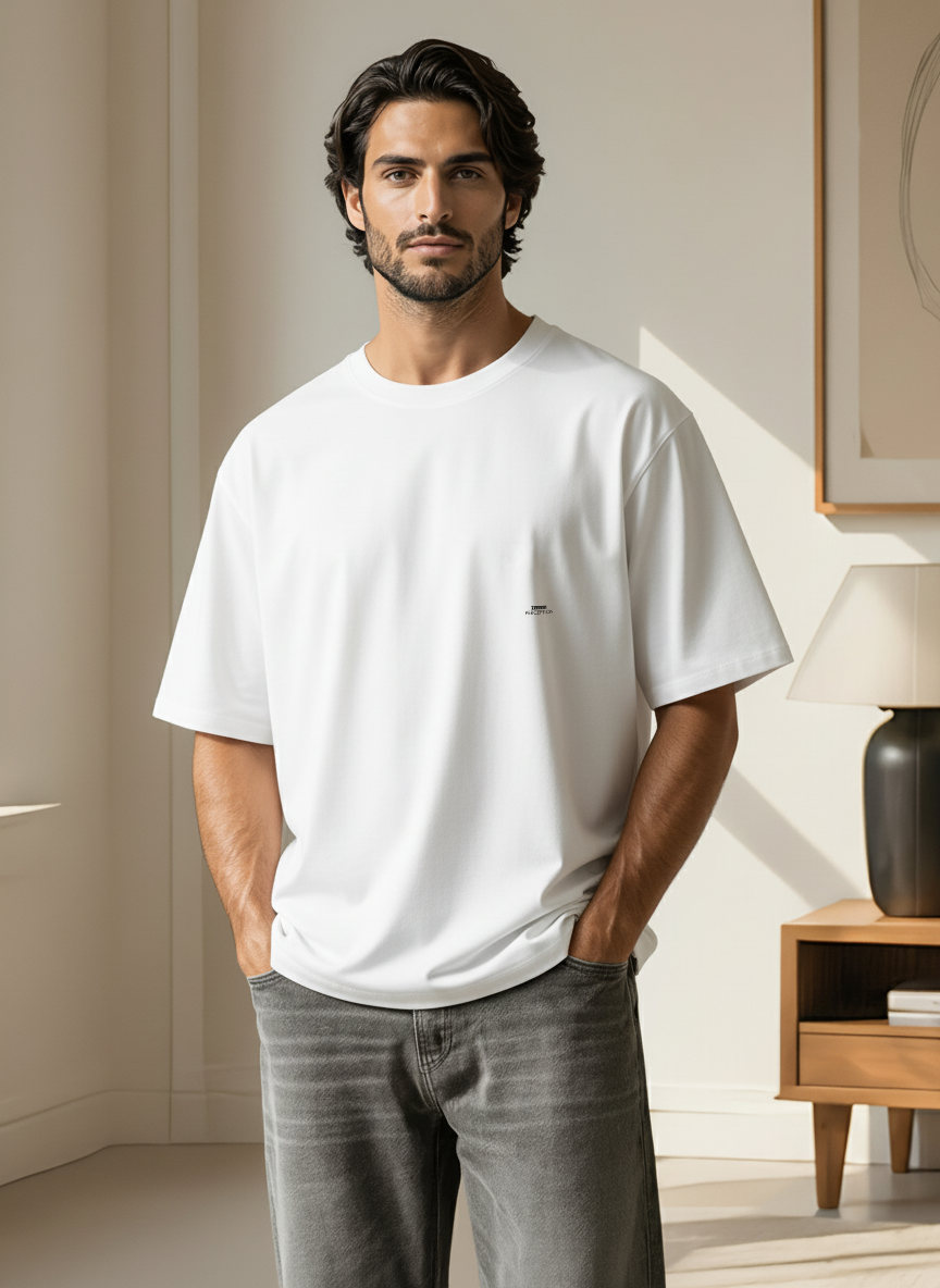 RACE WASHED BOXY T-SHIRT BLACK LETTERS