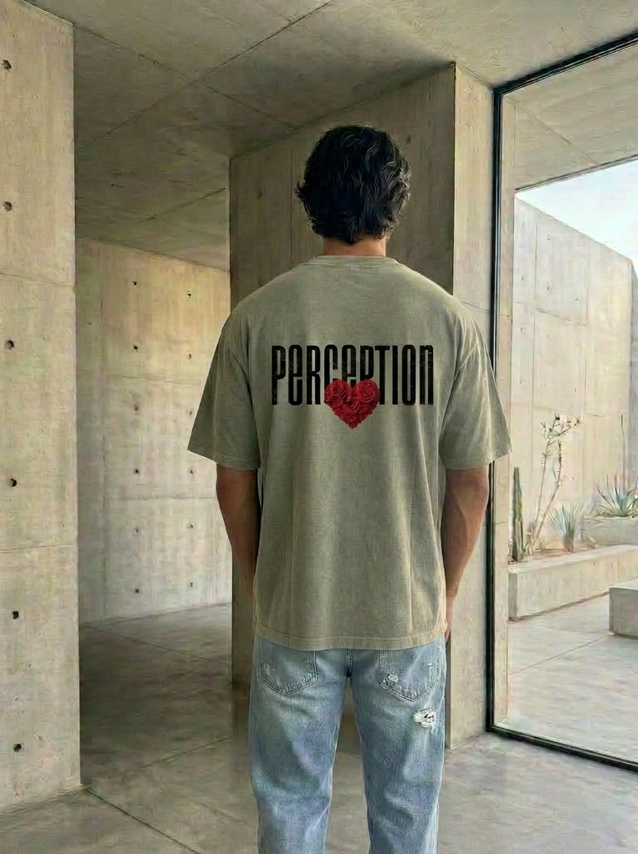 ROSE - HEAVYWEIGHT WASHED DROP SHOULDER TEE
