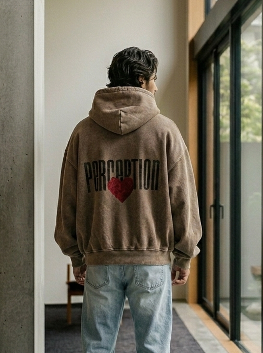 PERCEPTION ROSES RELAXED COTTON HOODIE