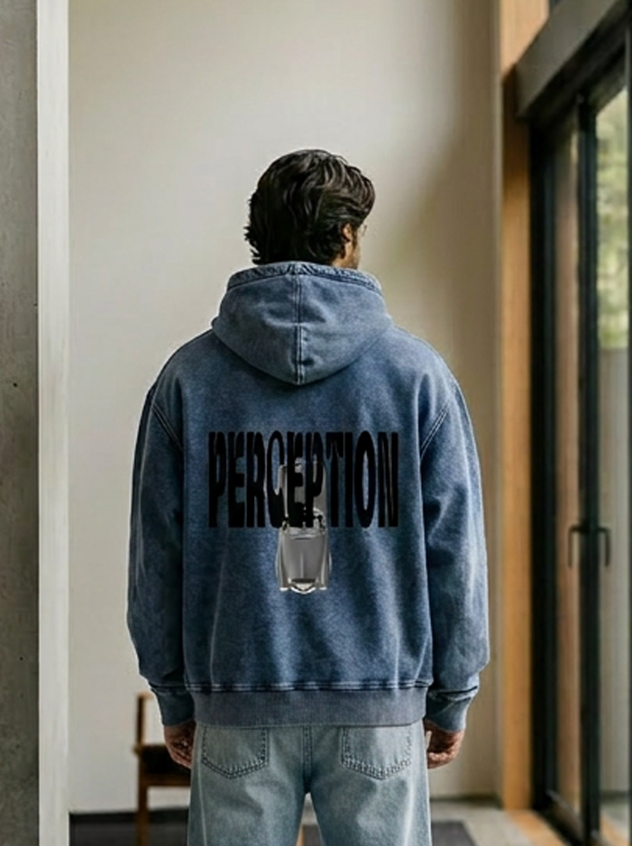 OVERSIZED SNOW-WASHED HOODIE