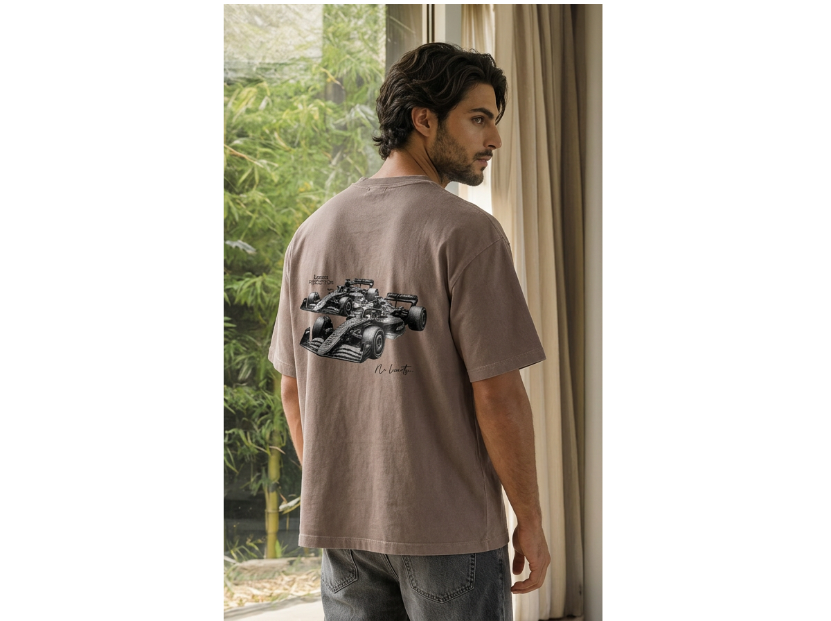 SPORTS CARS - SUPER OVERSIZED WASHED COTTON TEE