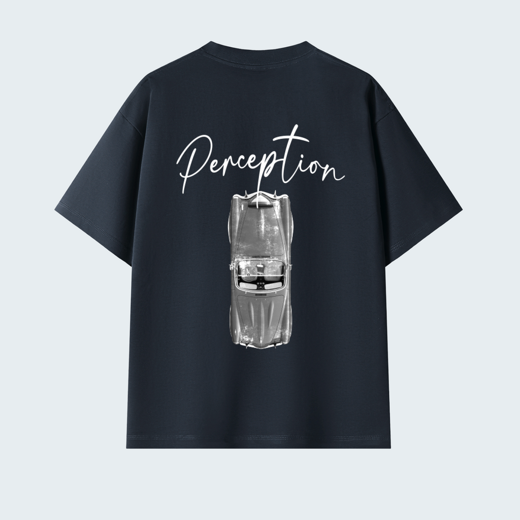 CLASSIC CAR - SOLID COLOR PREMIUM OVERSIZED TEE / WHITE TEXT