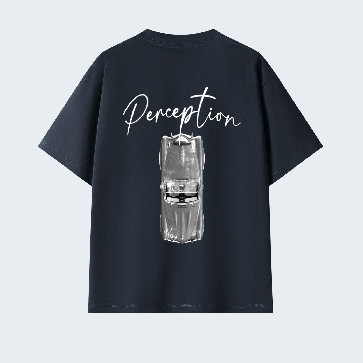 CLASSIC CAR - SOLID COLOR PREMIUM OVERSIZED TEE / WHITE TEXT