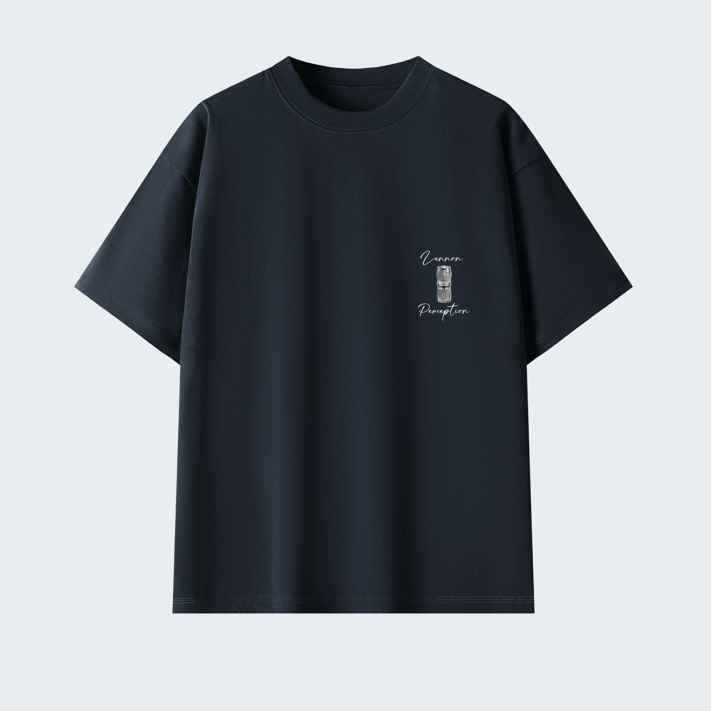 CLASSIC CAR - SOLID COLOR PREMIUM OVERSIZED TEE / WHITE TEXT