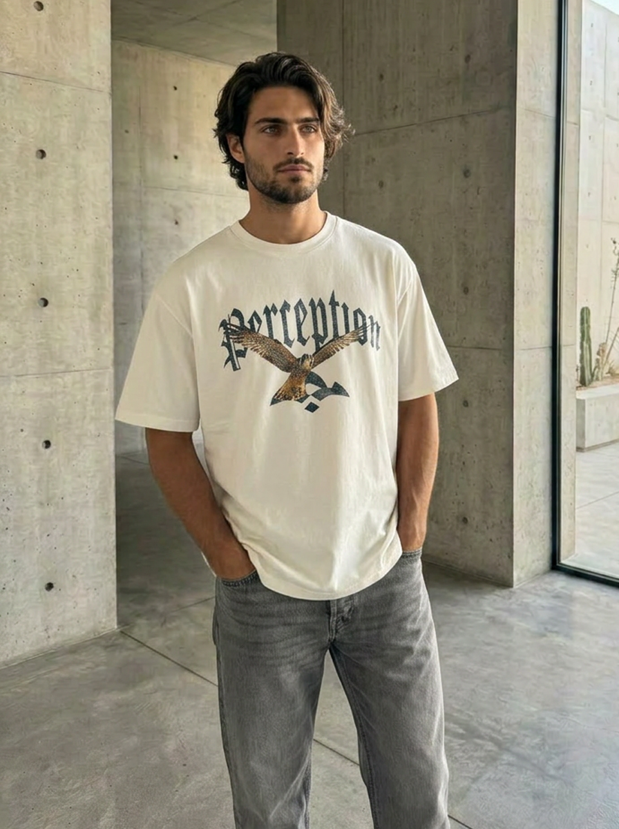 PERCEPTION - HEAVYWEIGHT WASHED DROP SHOULDER TEE