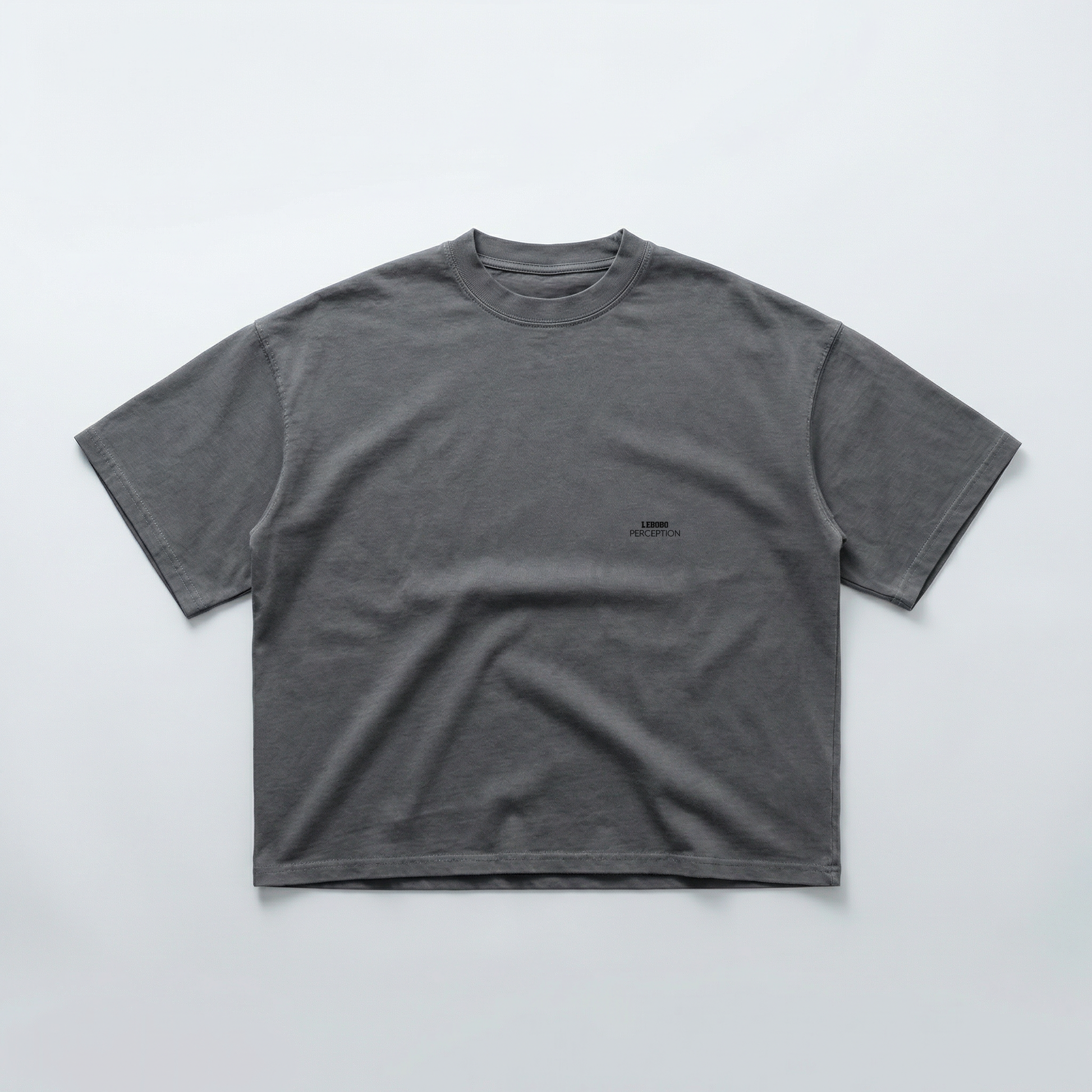 RACE WASHED BOXY T-SHIRT BLACK LETTERS