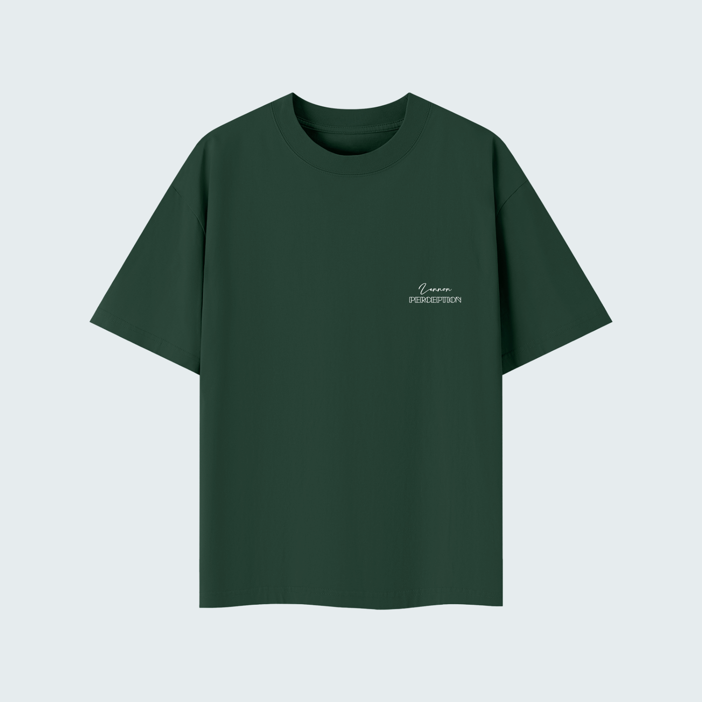 REALITY IS PERCEPTION - SOLID COLOR LIGHTWEIGHT OVERSIZED TEE / WHITE TEXT