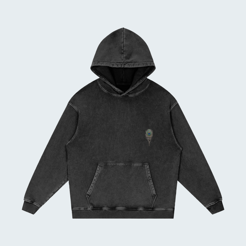 CASUAL SNOW WASH COTTON HOODIE
