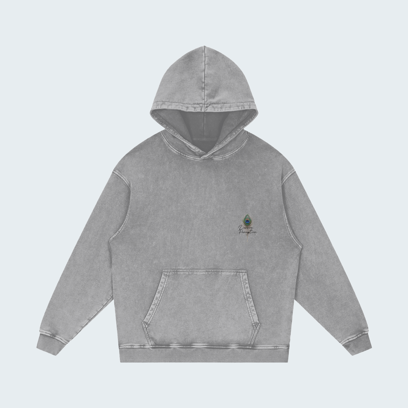 CASUAL SNOW WASH COTTON HOODIE