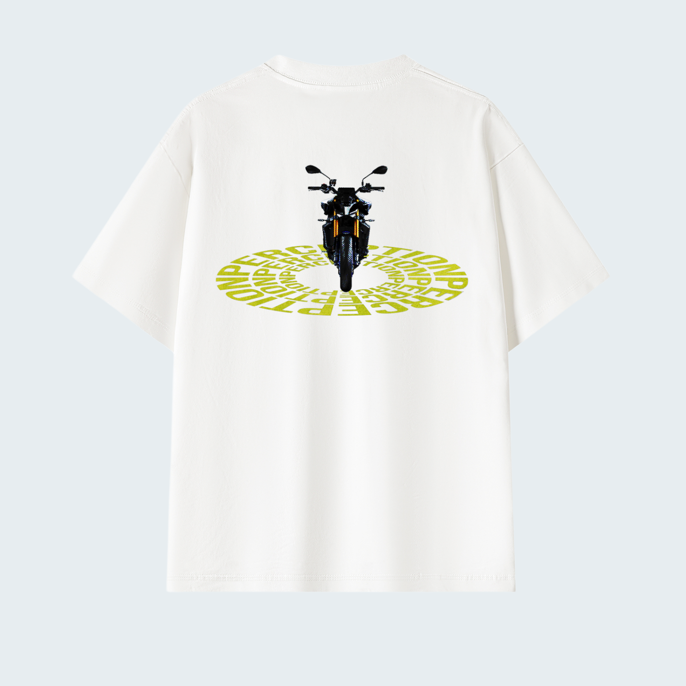 BIKE VISION - SOLID COLOR PREMIUM OVERSIZED TEE / BLACK TEXT