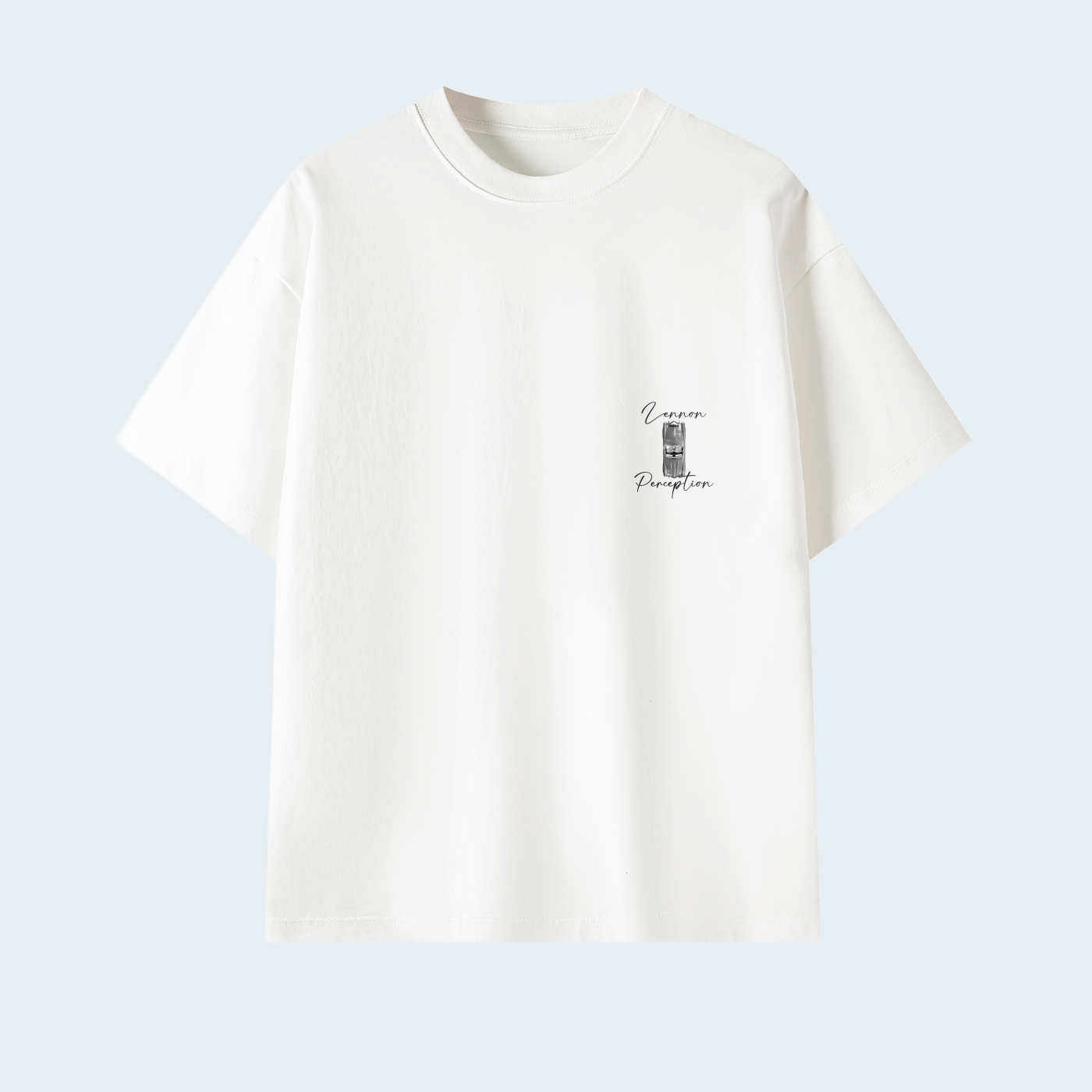 CLASSIC CAR - SOLID COLOR PREMIUM OVERSIZED TEE / BLAC TEXT