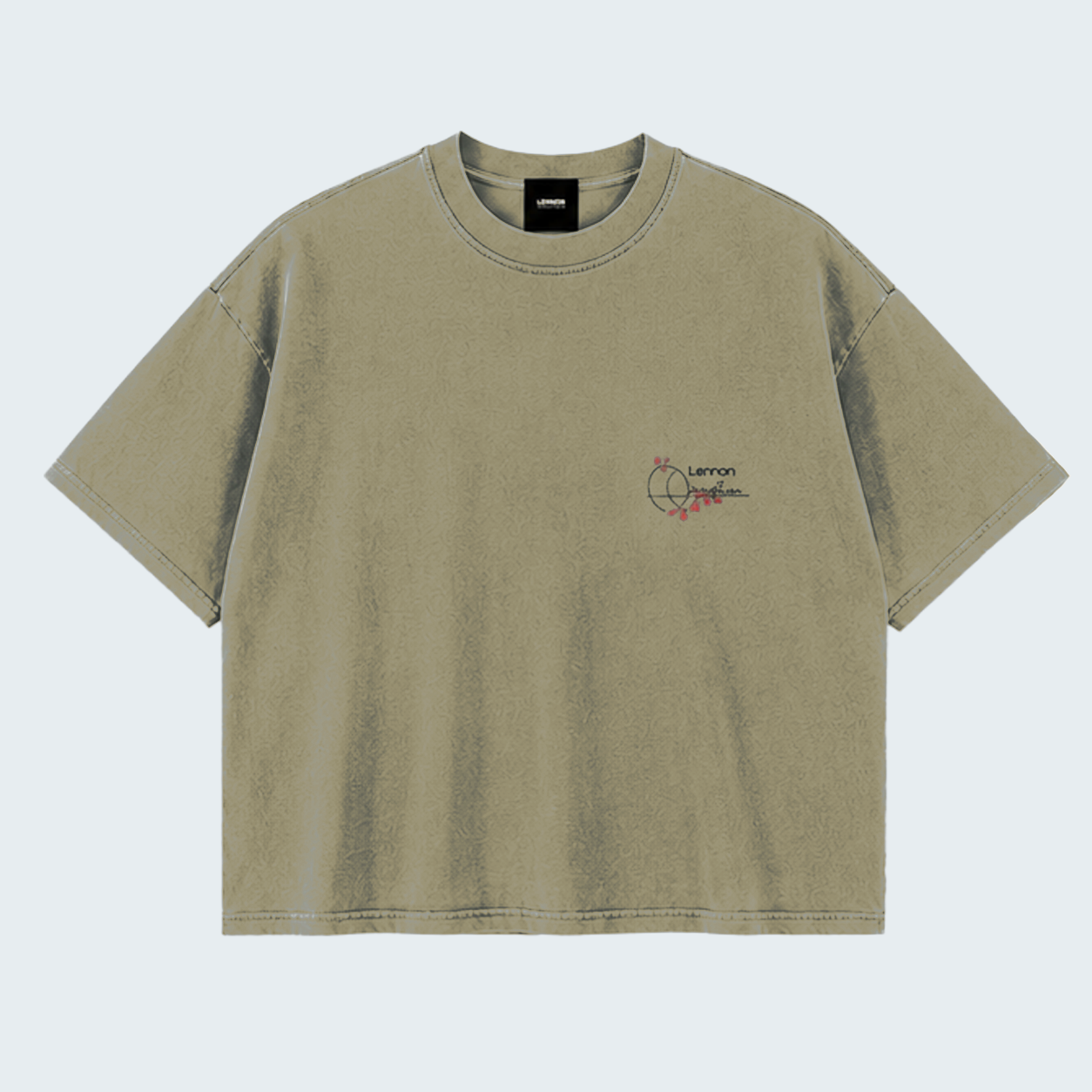 BRANCHES AND ROSES- WASHED BOXY TEE