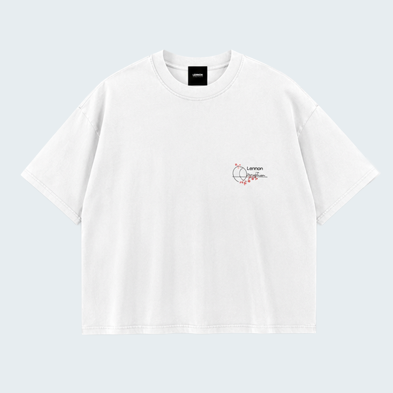 BRANCHES AND ROSES- WASHED BOXY TEE