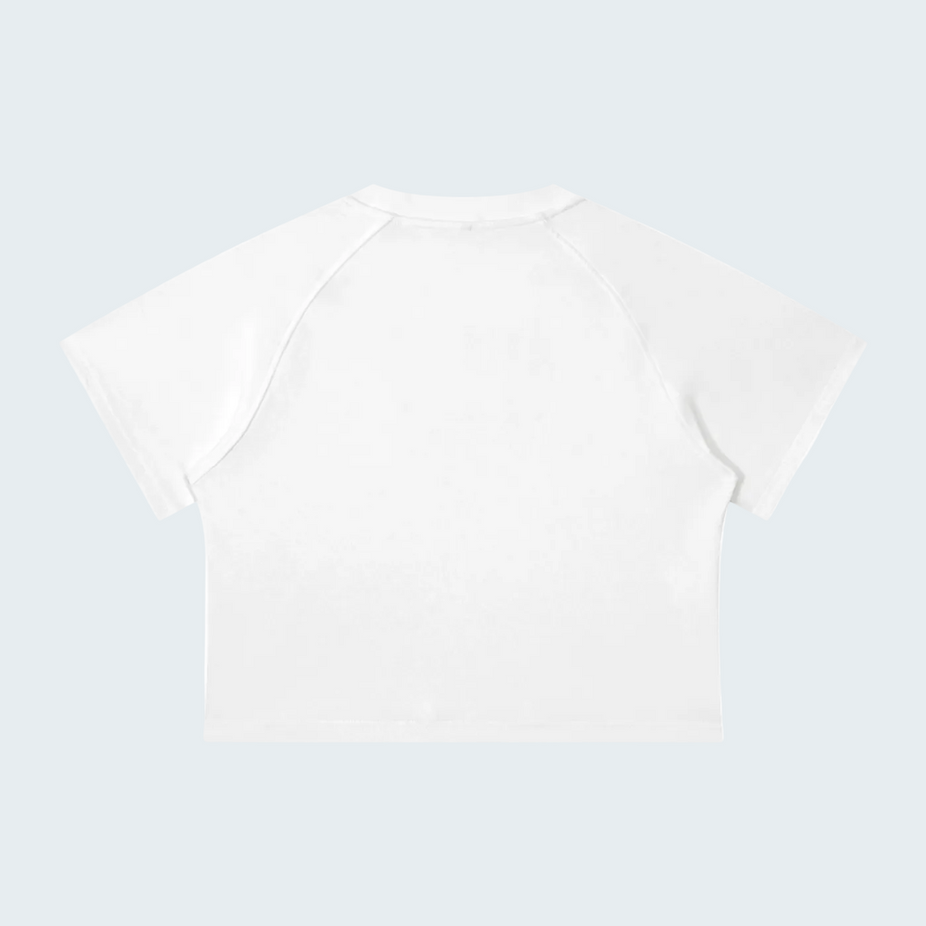 WOMEN'S WASHED RAGLAN CROP TEE