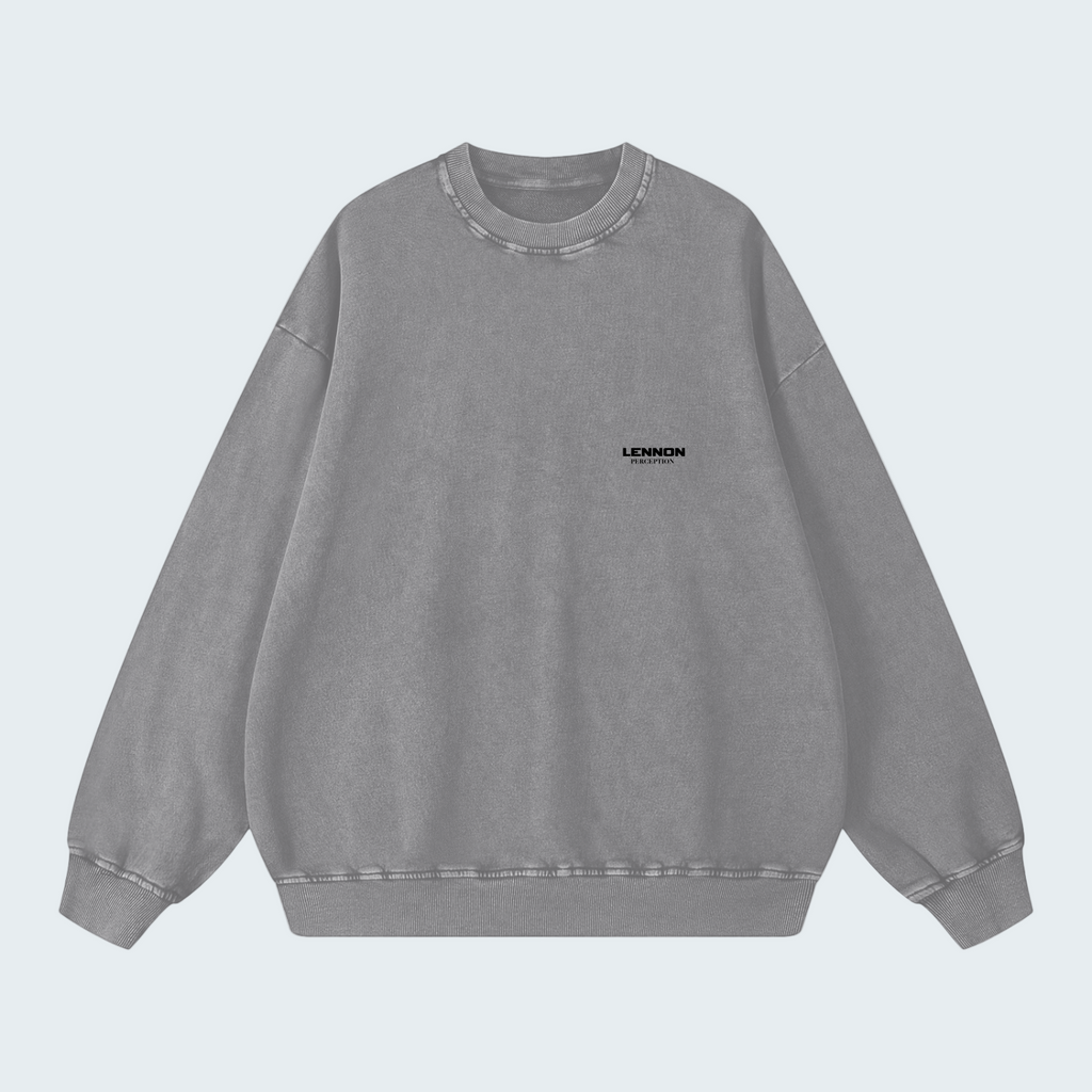 SNOW-WASH LOOSE FIT SWEATSHIRT