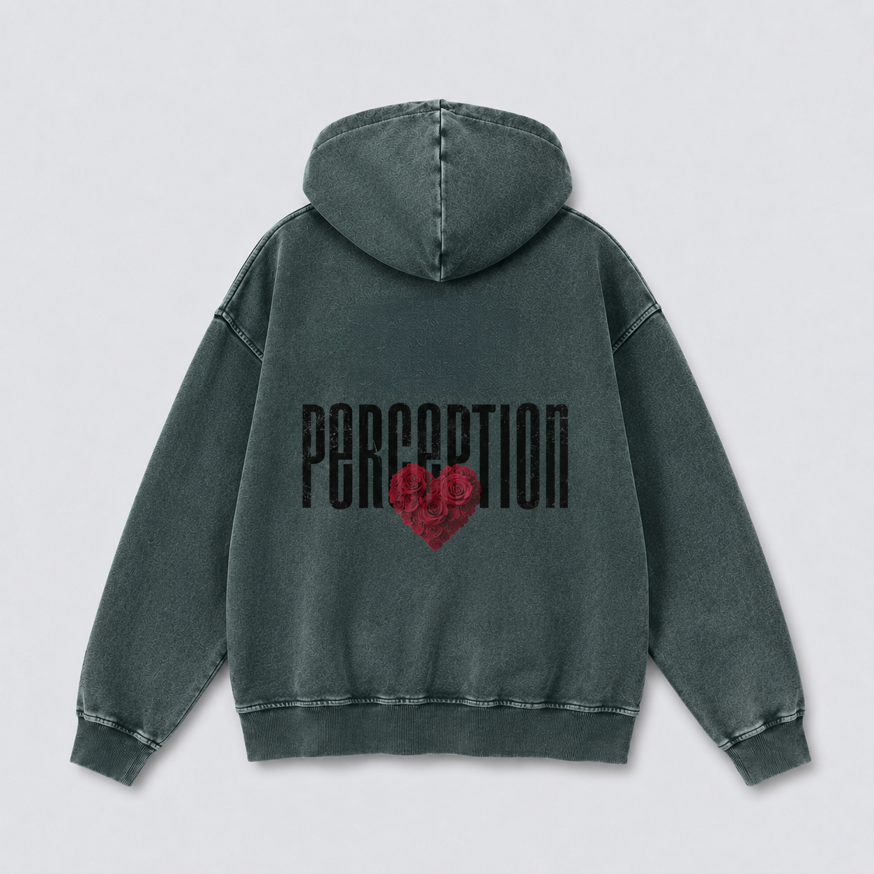 PERCEPTION ROSES RELAXED COTTON HOODIE