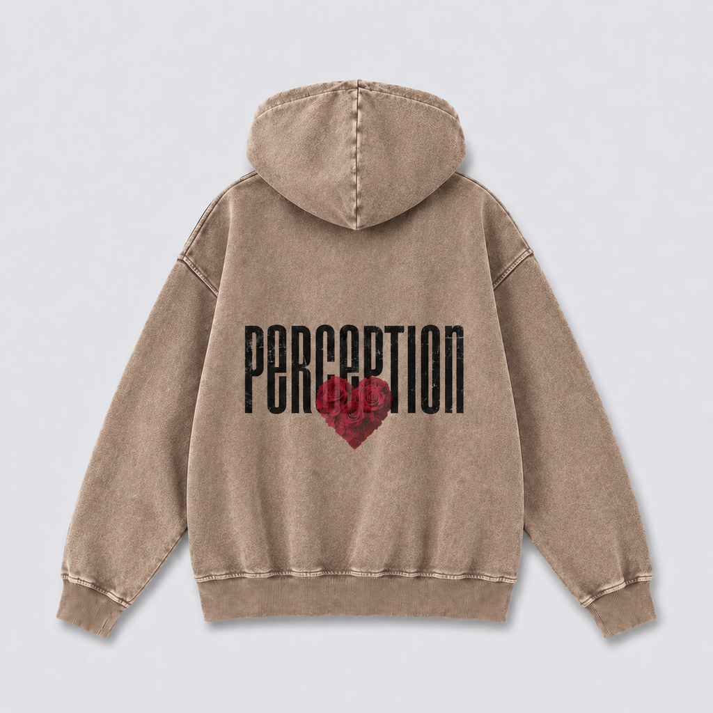 PERCEPTION ROSES RELAXED COTTON HOODIE