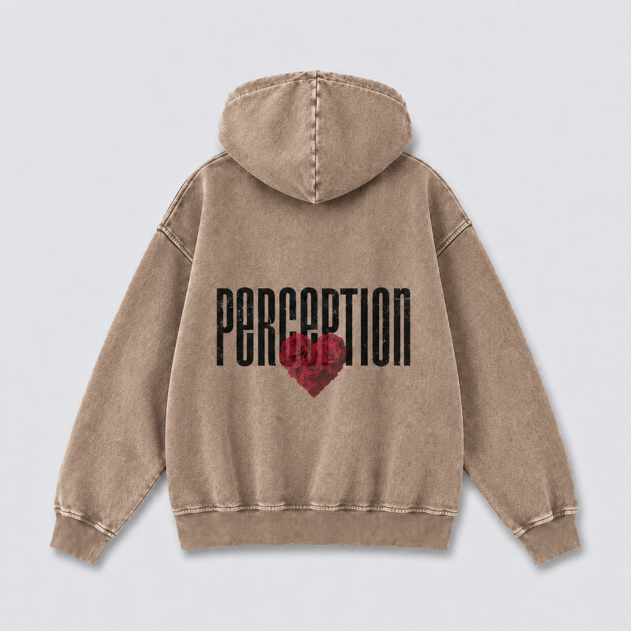 PERCEPTION ROSES RELAXED COTTON HOODIE