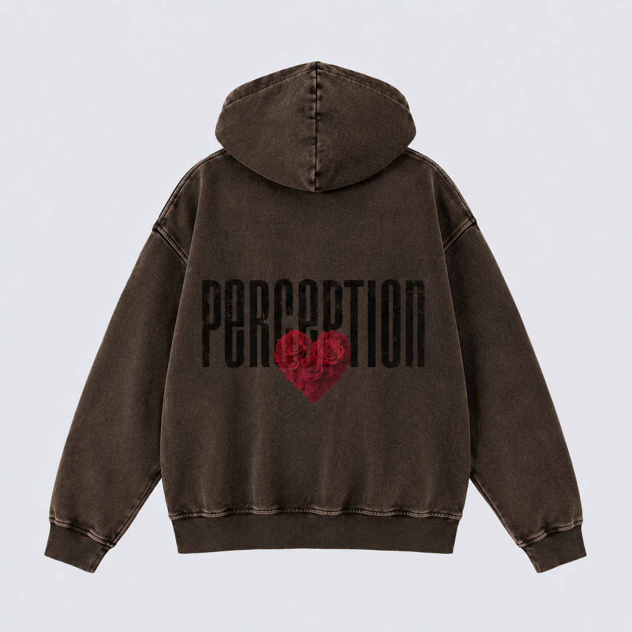PERCEPTION ROSES RELAXED COTTON HOODIE