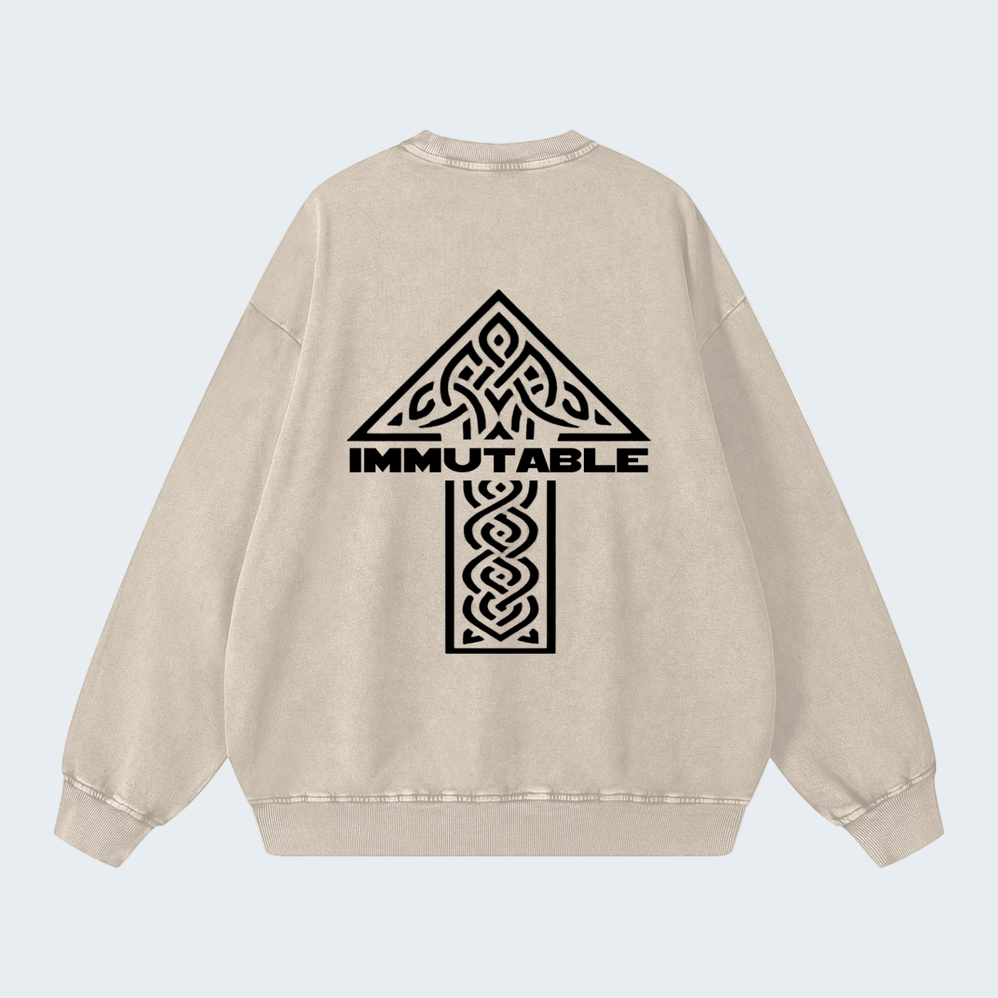 SNOW-WASH LOOSE FIT SWEATSHIRT