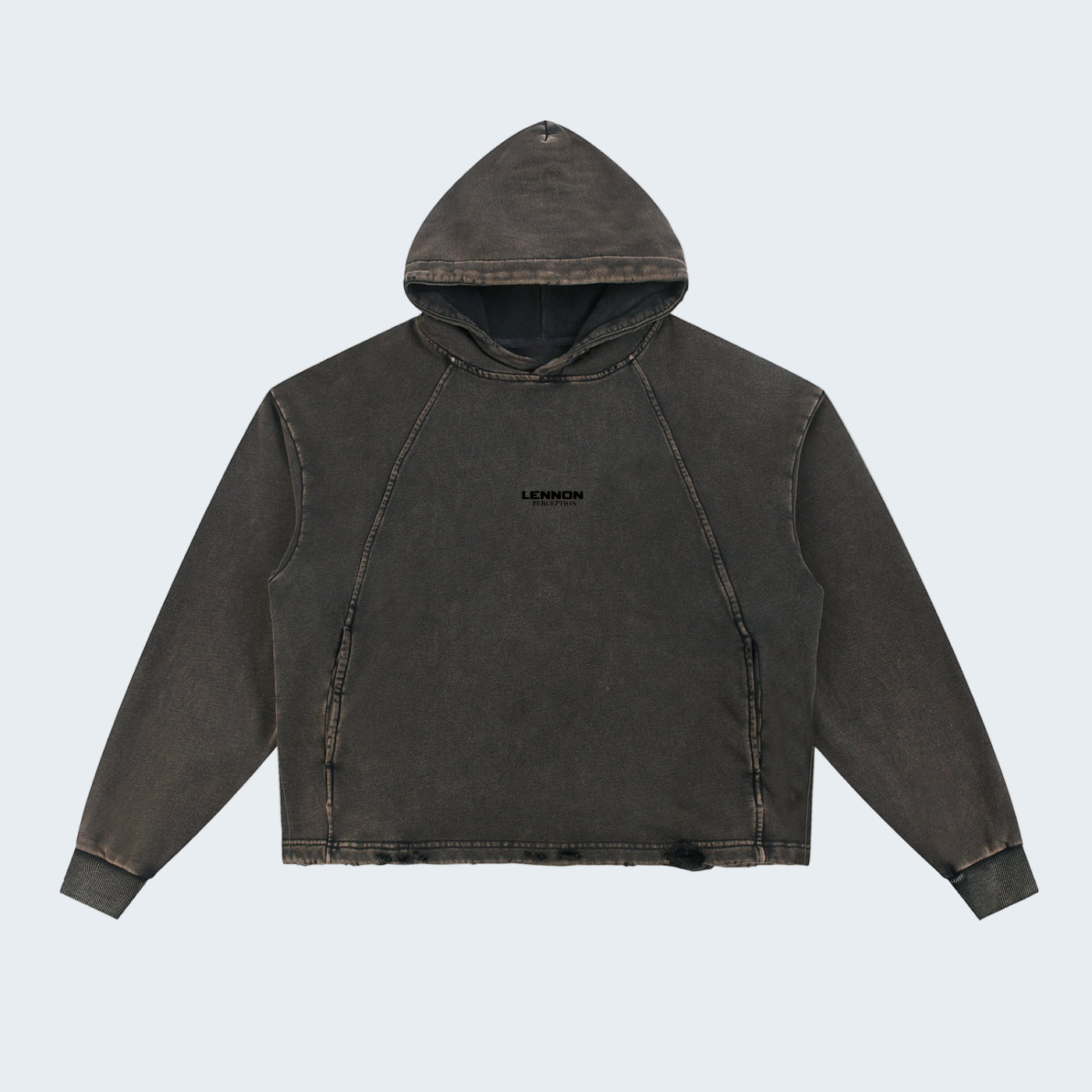 FRAYED HEM HOODIES