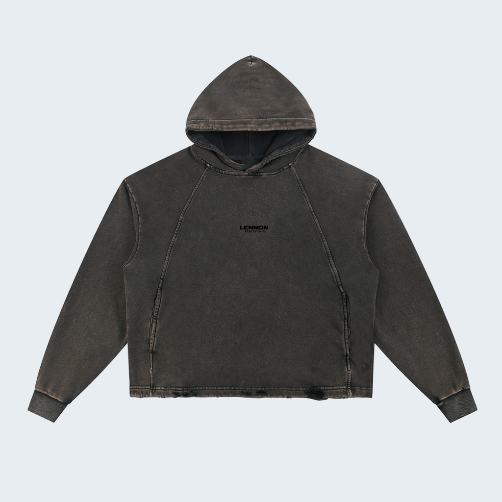 FRAYED HEM HOODIES