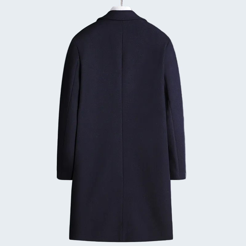 MEN'S WOOL OVERCOAT WITH LAPEL-URBAN BUSINESS STYLE, PLUS SIZE