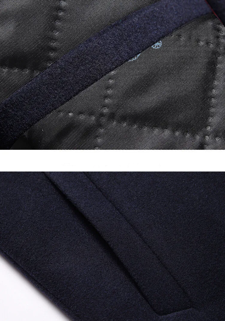 MEN'S WOOL OVERCOAT WITH LAPEL-URBAN BUSINESS STYLE, PLUS SIZE