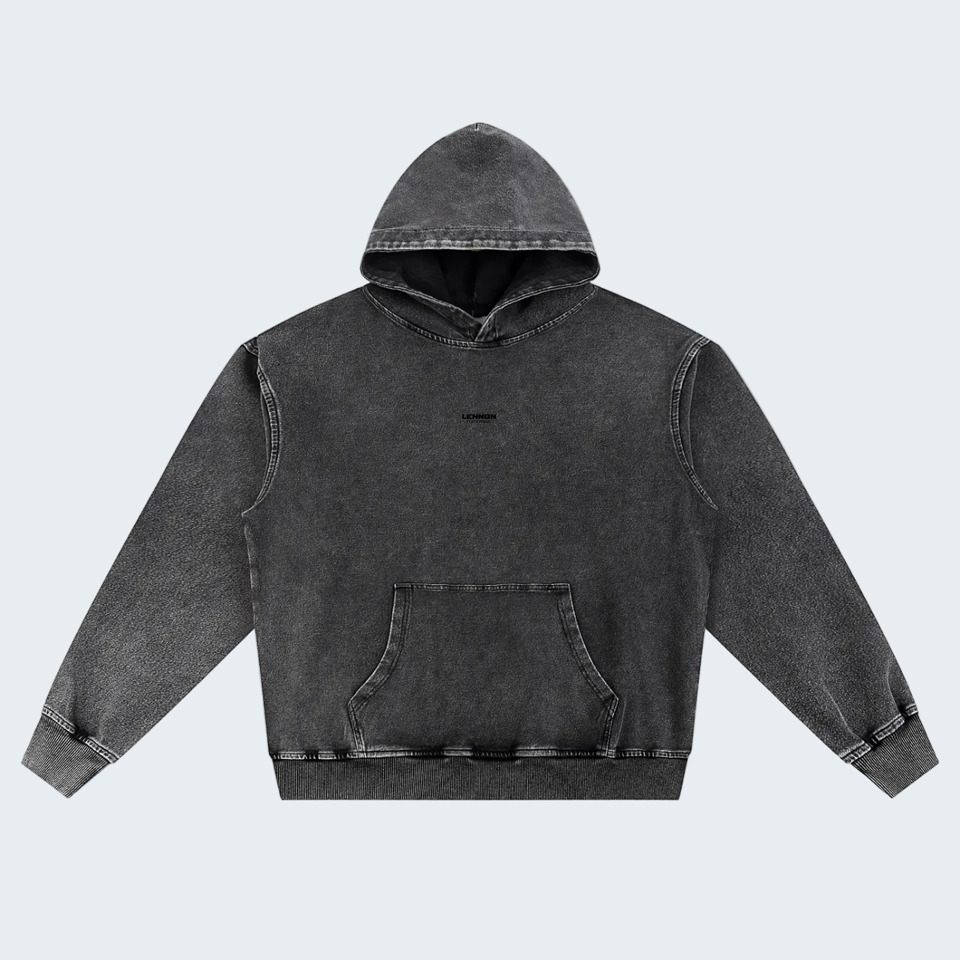 OVERSIZED SNOW-WASHED HOODIE