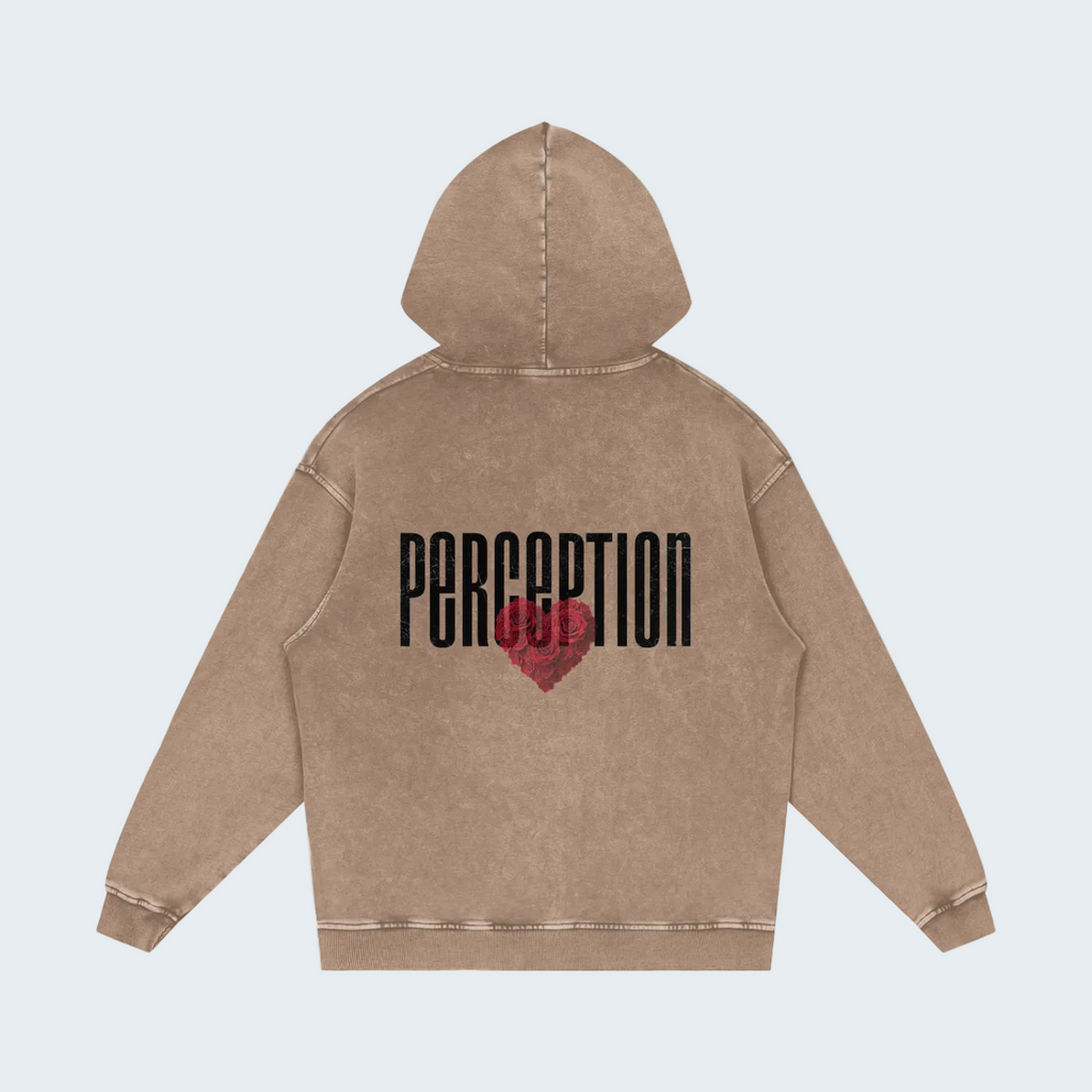 PERCEPTION ROSES RELAXED COTTON HOODIE