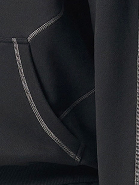 ZIP-UP HOODIES WITH STITCH DESIGN
