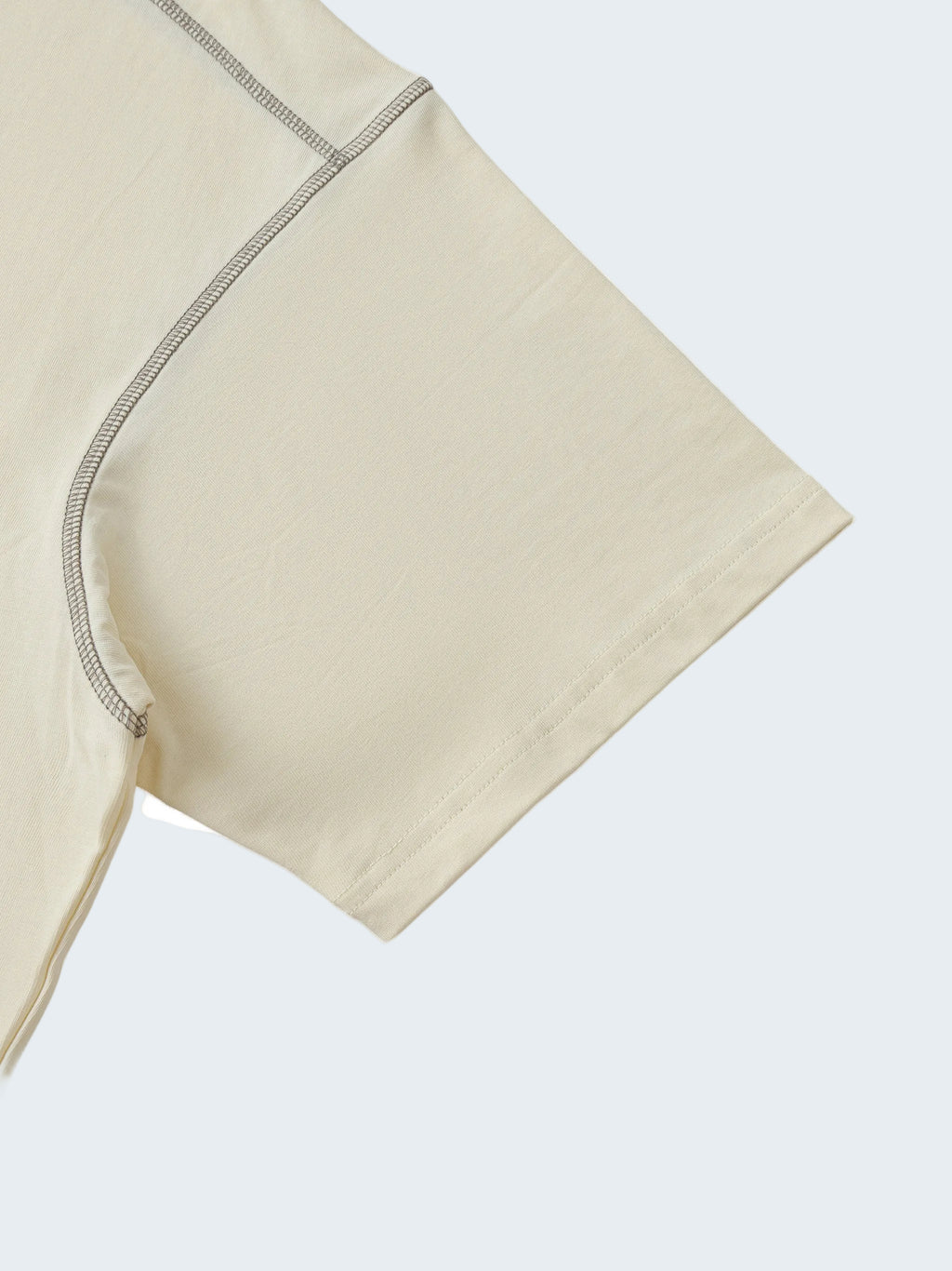 OVERSIZED T-SHIRT WITH CONTRAST STITCHING SIMPLY LETTER