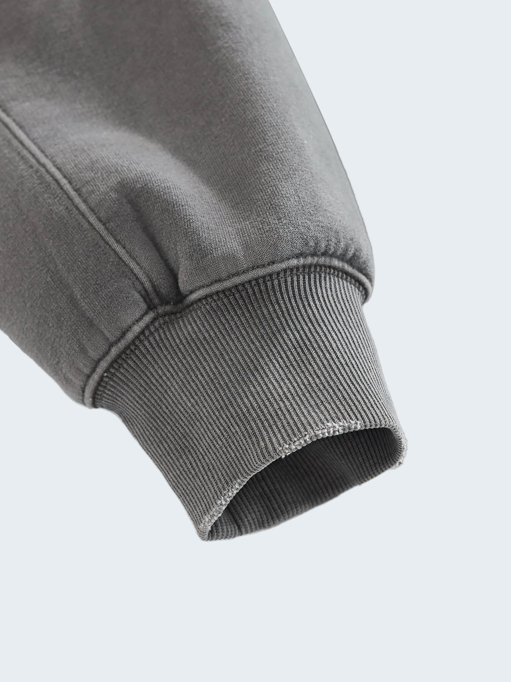 FRAYED-EDGE ENZYME WASHED HOODIE