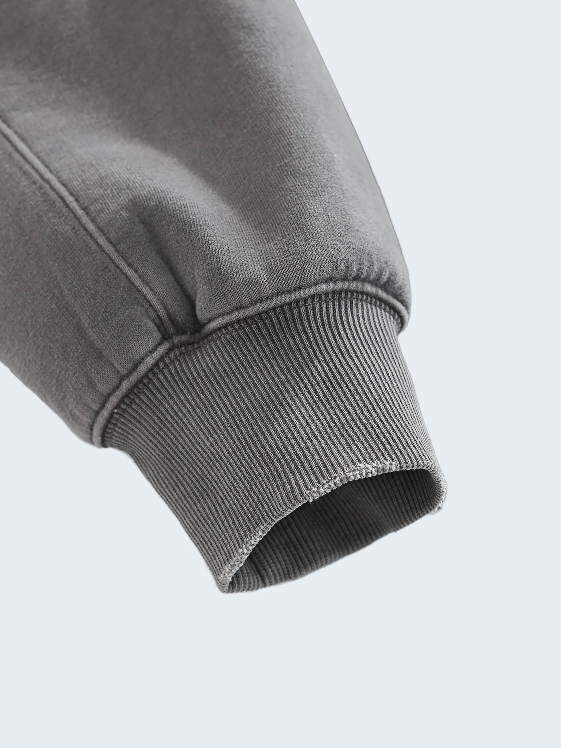 FRAYED-EDGE ENZYME WASHED HOODIE