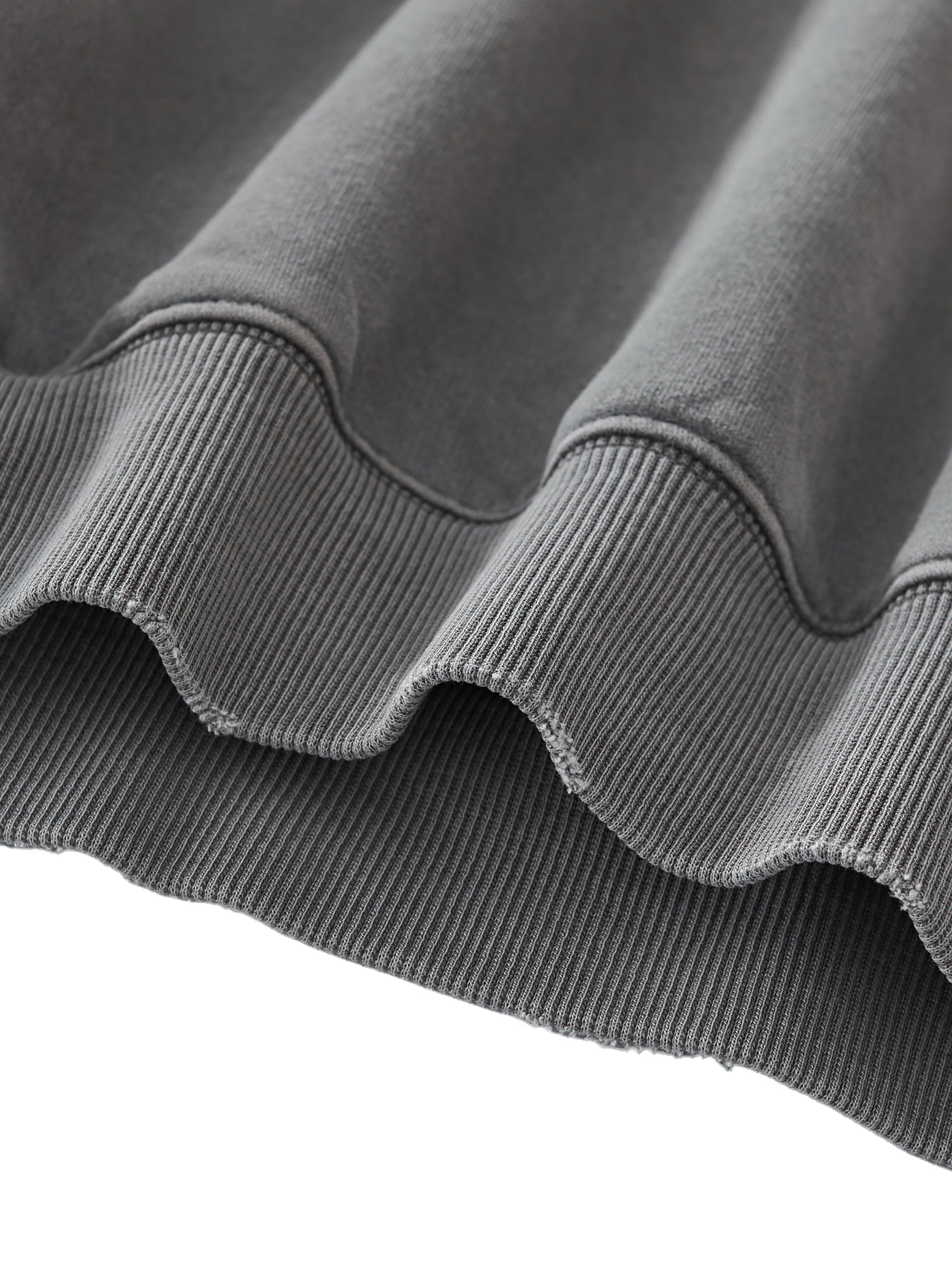 FRAYED-EDGE ENZYME WASHED HOODIE