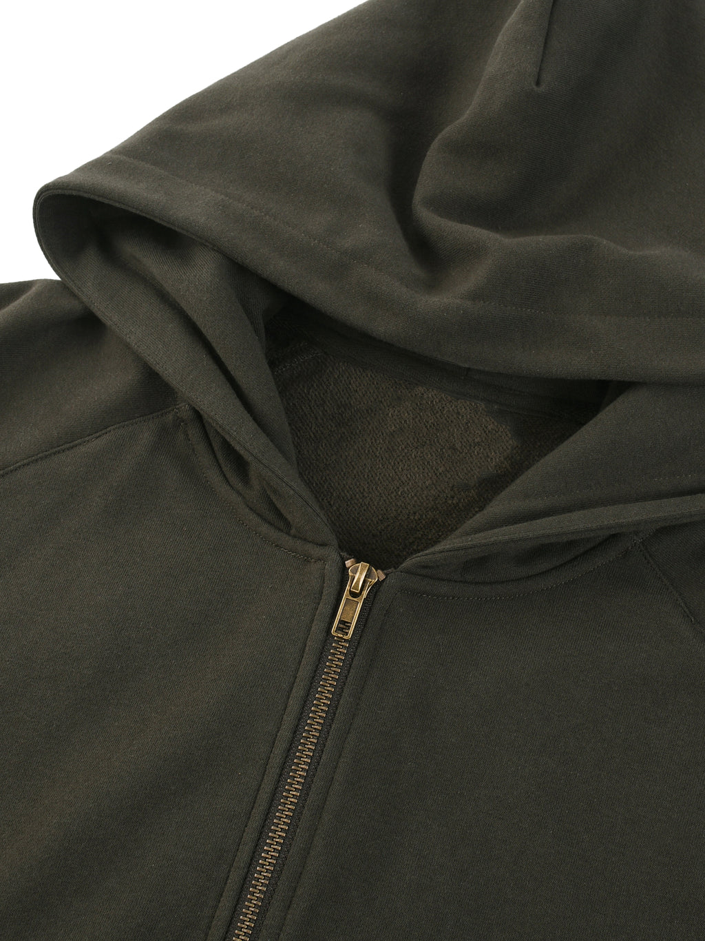 DOLMAN CUT ZIP-UP FLEECE HOODIE