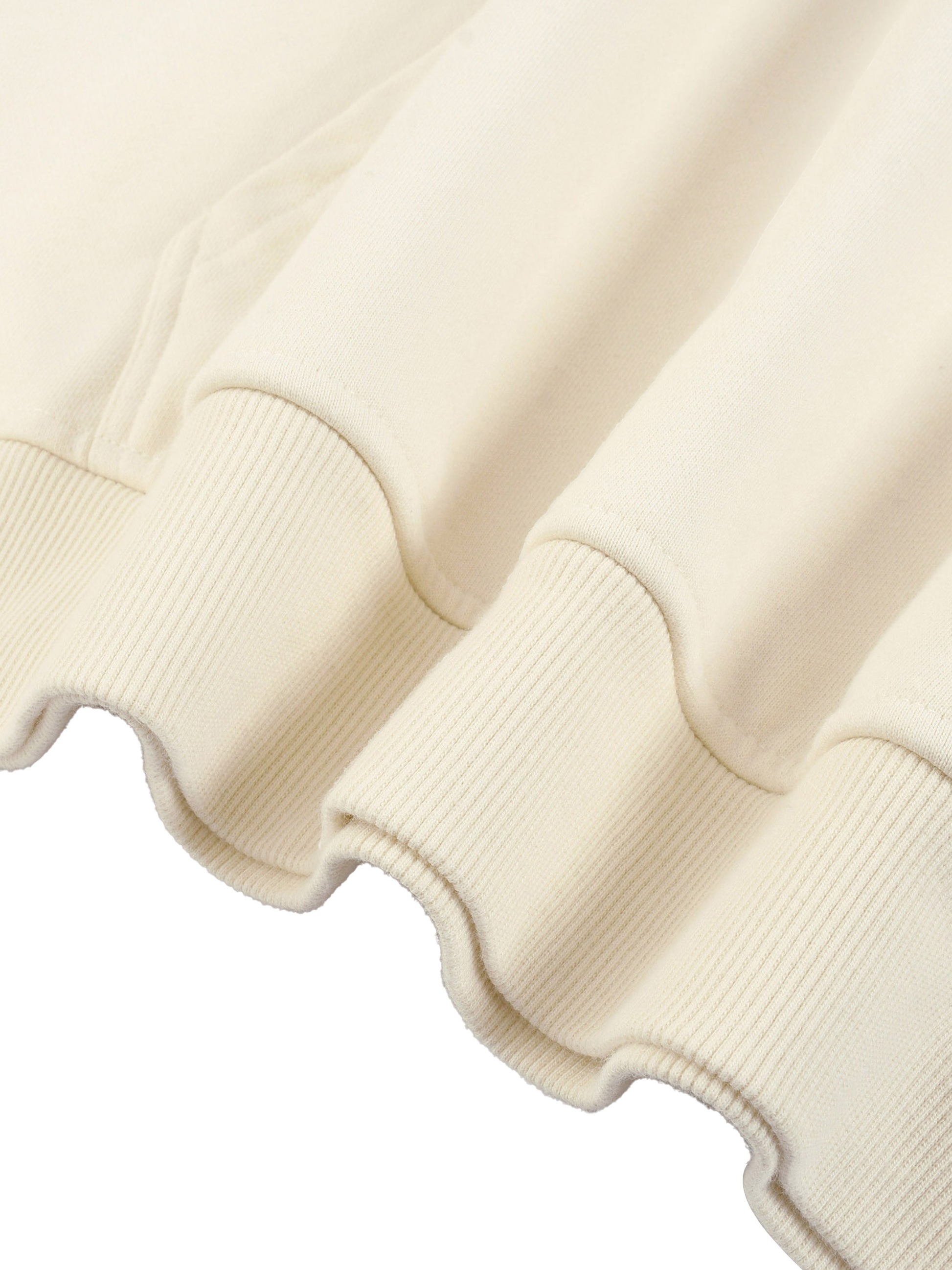 CONTRAST TRIMMED CDOUBLE LAYER HOODIE