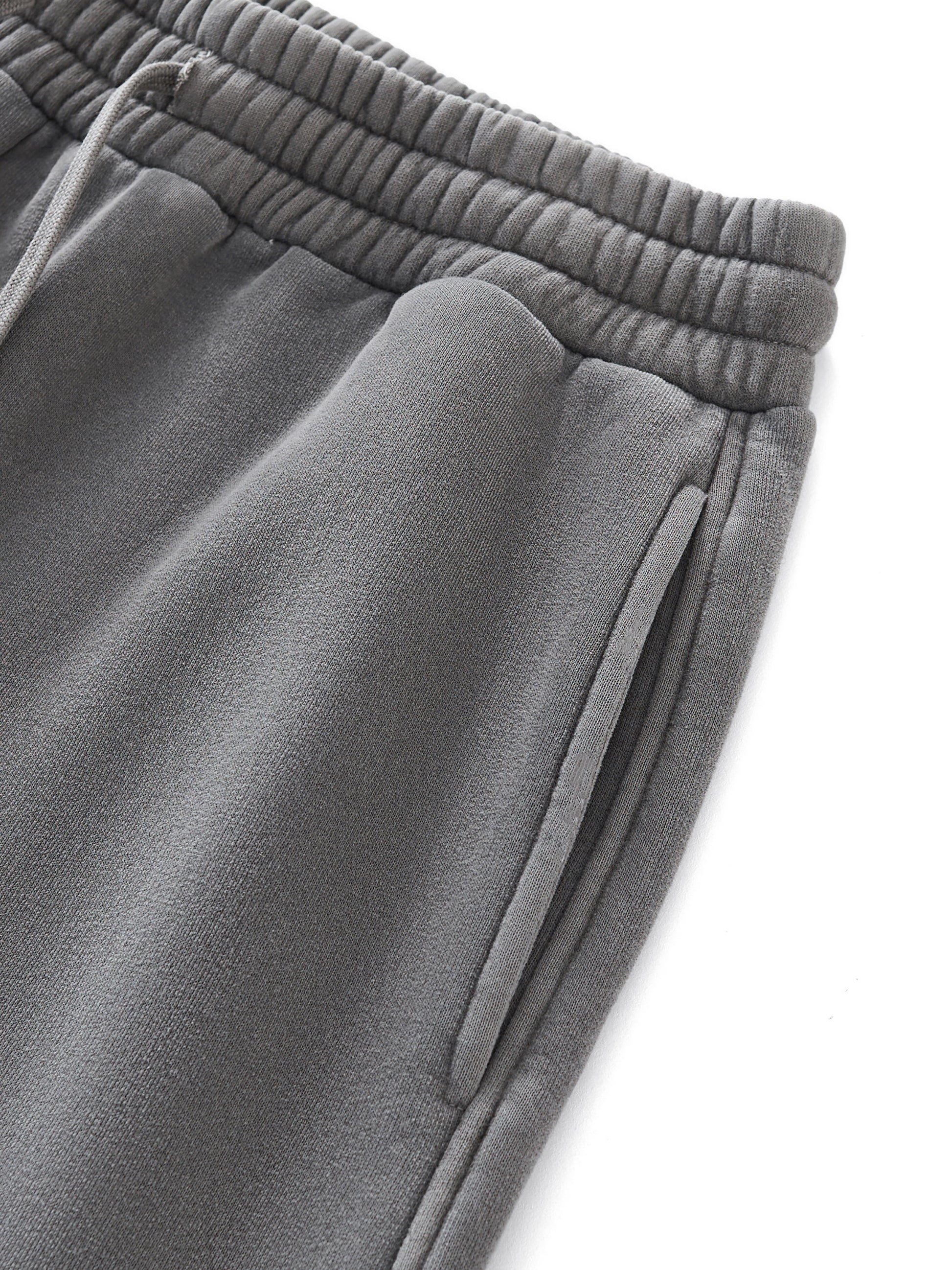 FRAZED-EDGE ENZYME WASHED SWEATPANTS