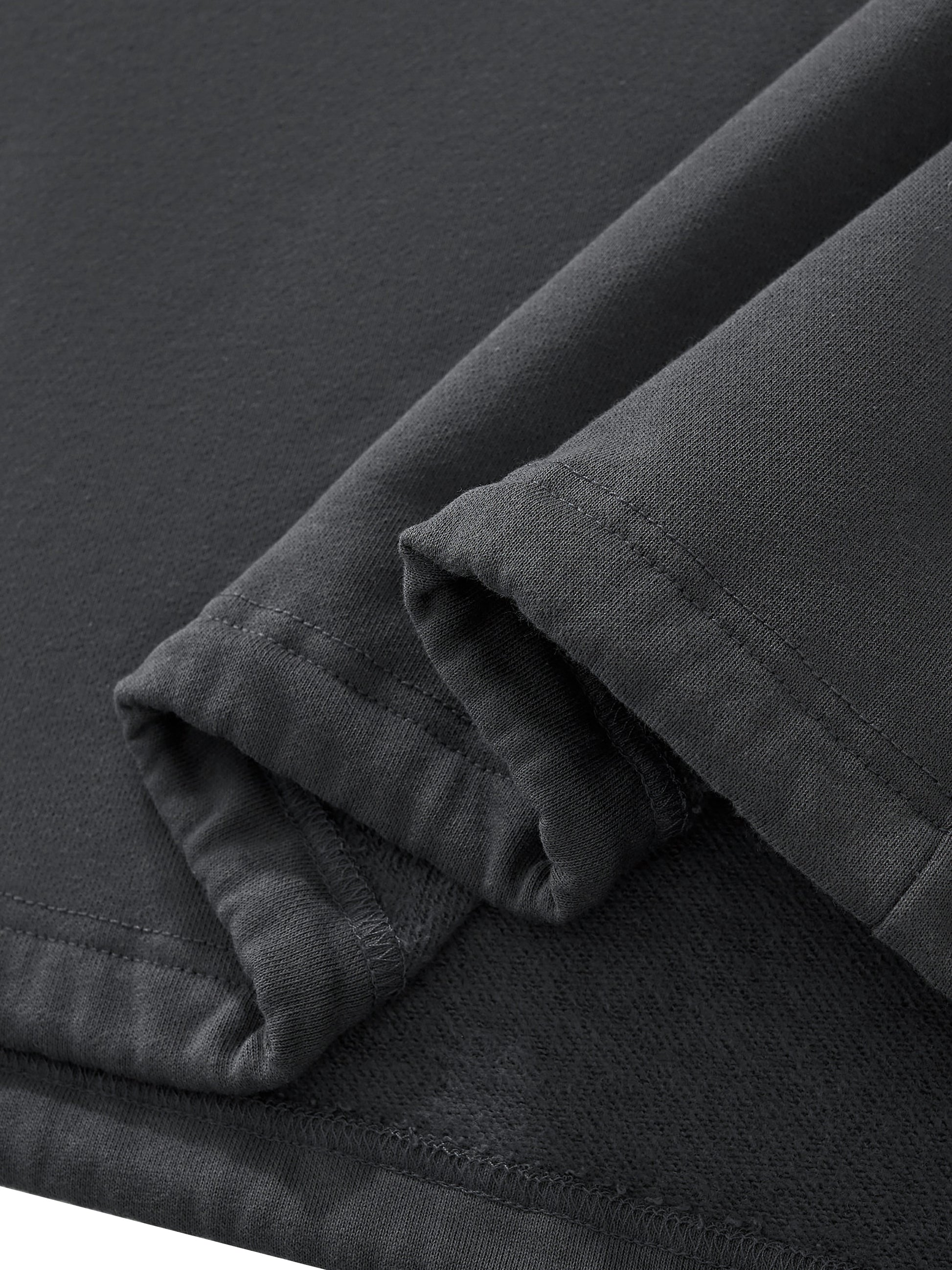 DRAWSTRING HEM OVERSIZED HOODIE WHITE LETTERS