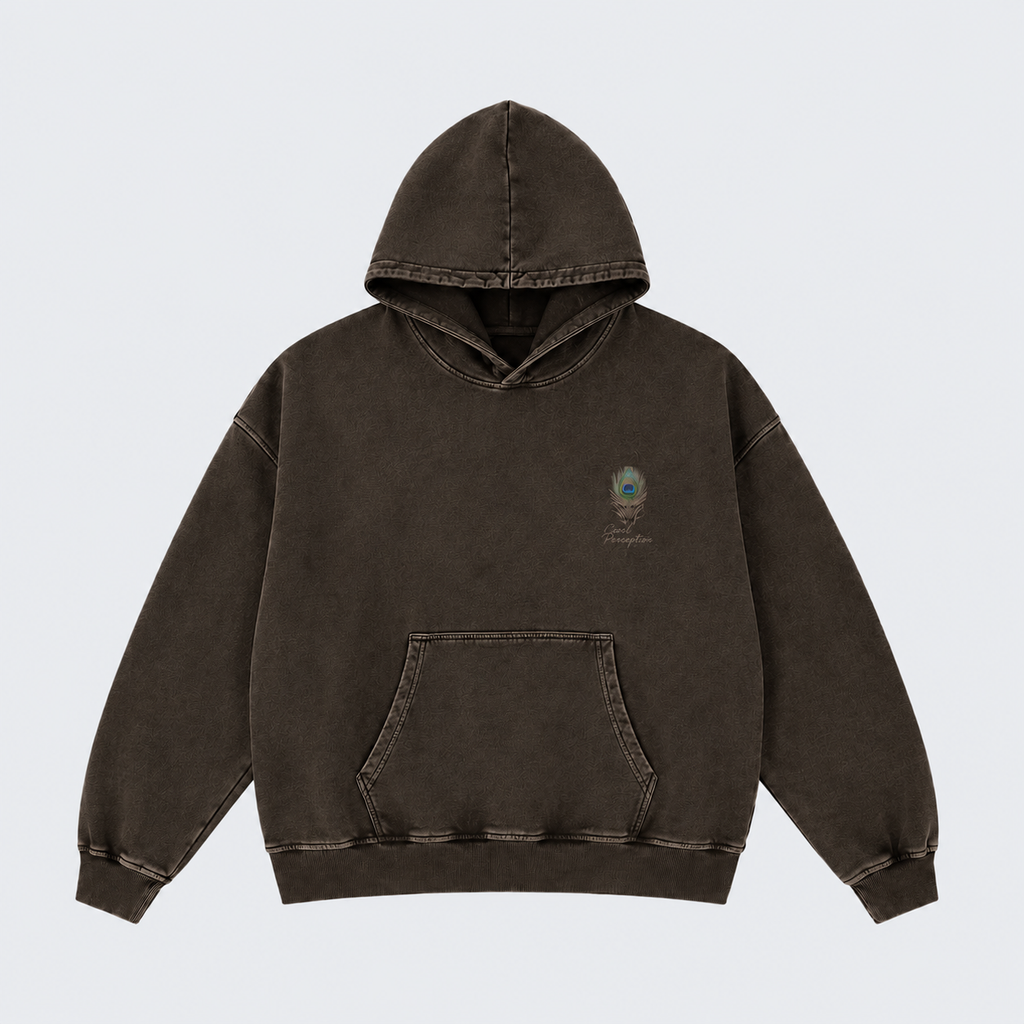 CASUAL SNOW WASH COTTON HOODIE
