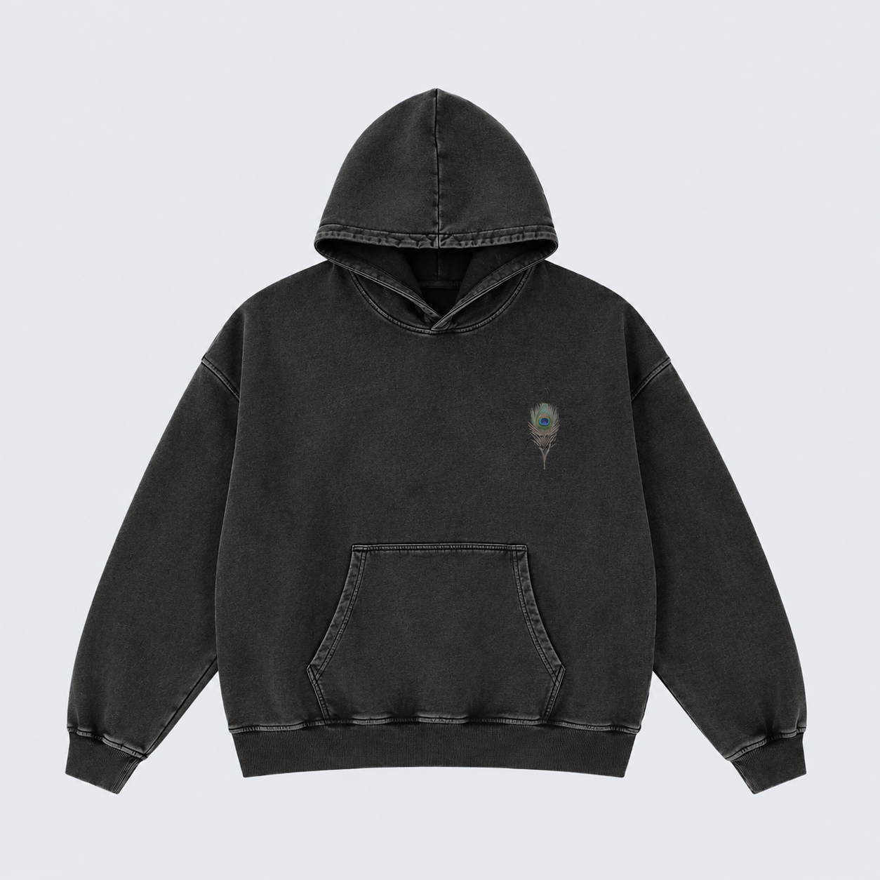 CASUAL SNOW WASH COTTON HOODIE